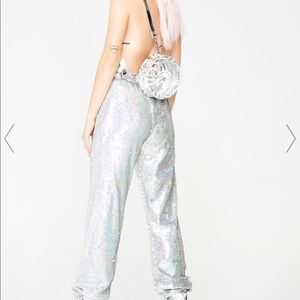 Dolls Kill Holographic Joggers (New with Tags)